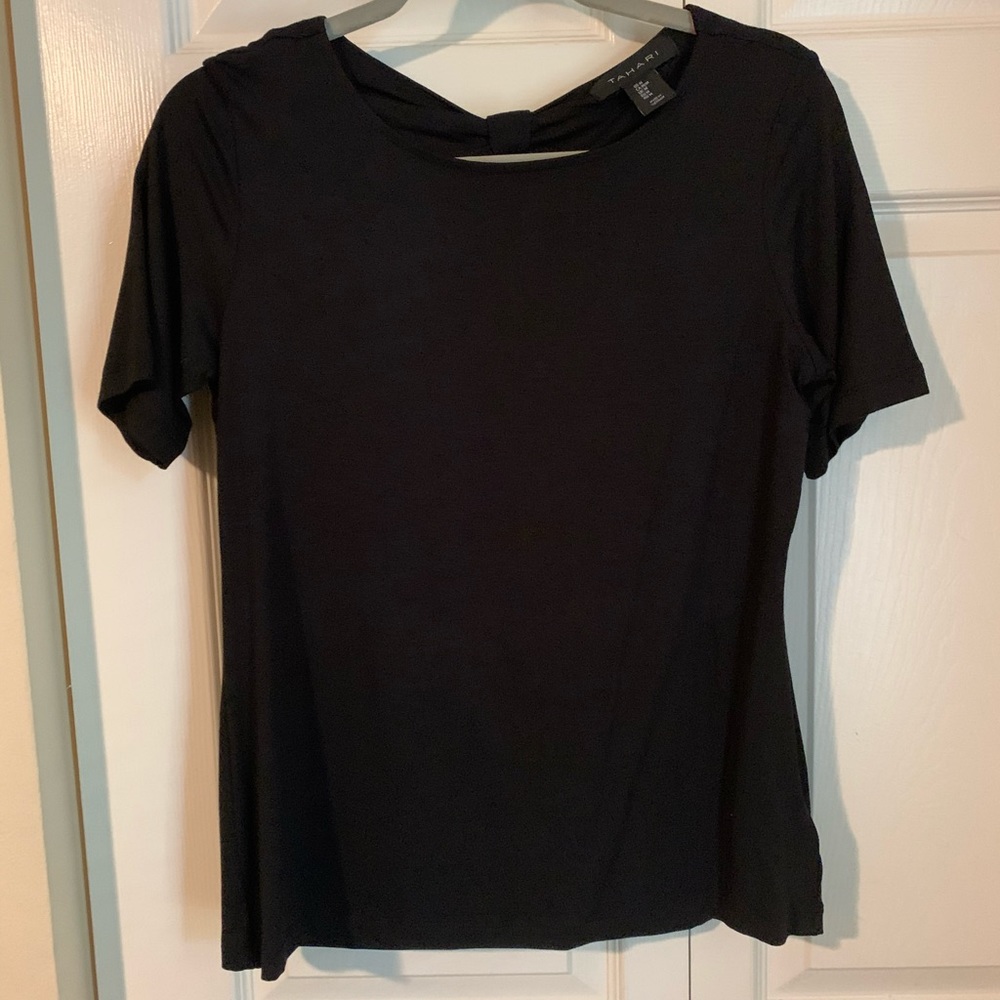 Black shirt with back detail
